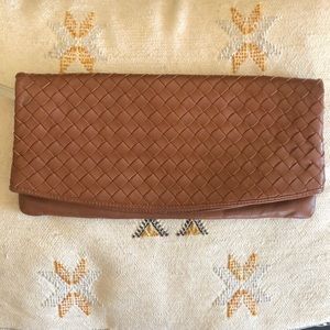 Brown Leather Hobo International clutch